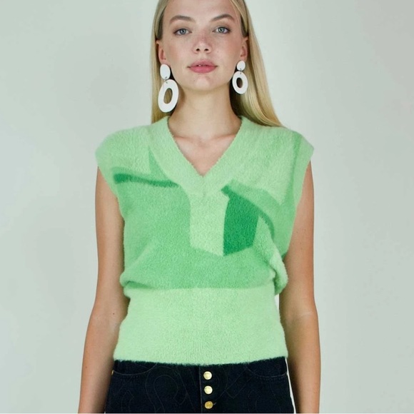 NWT House of Sunny Suburban Knit in Palm Green - Picture 2 of 8